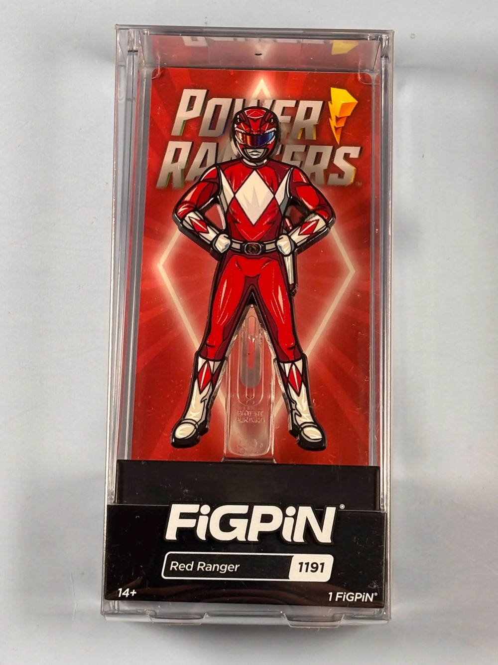 FiGPiN Power Rangers Red Ranger Collectible Enamel Pin (1191) NEW
